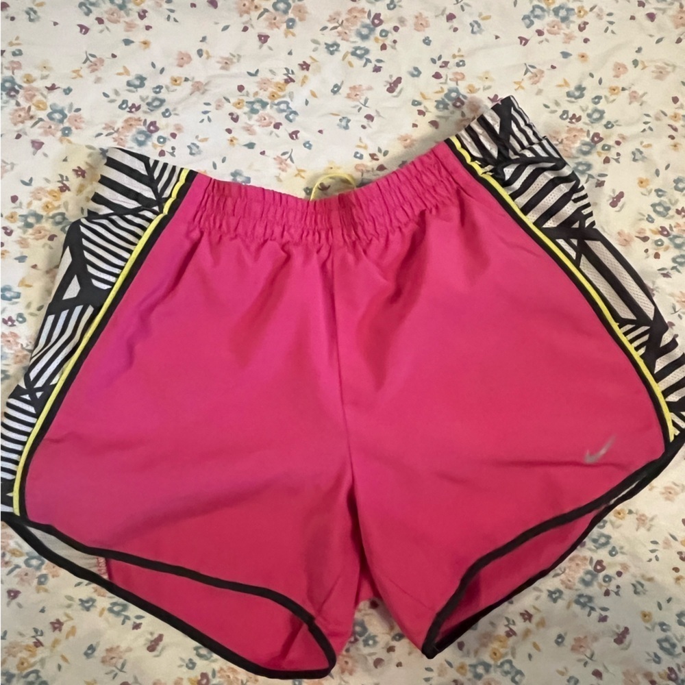 Nike Pink and Black Athletic Shorts